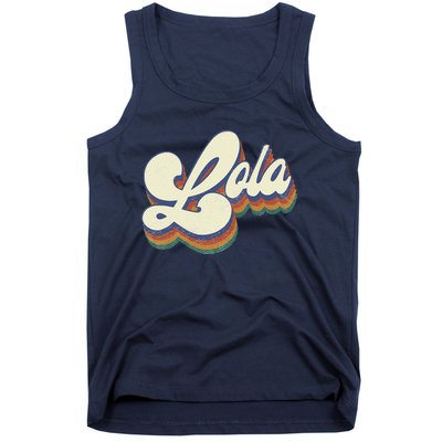 Lola Gifts For Grandma Retro Vintage Mother's Day Lola Tank Top