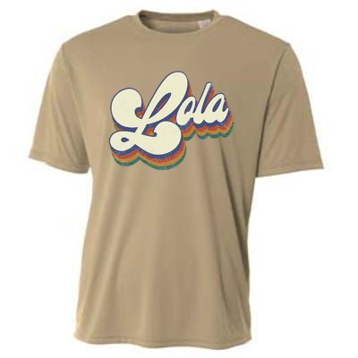 Lola Gifts For Grandma Retro Vintage Mother's Day Lola Cooling Performance Crew T-Shirt