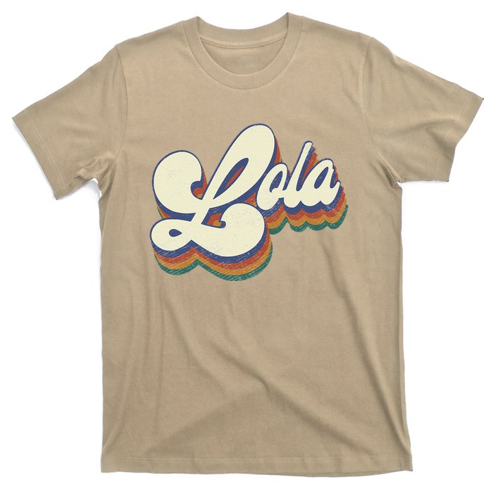 Lola Gifts For Grandma Retro Vintage Mother's Day Lola T-Shirt