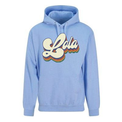 Lola Gifts For Grandma Retro Vintage Mother's Day Lola Unisex Surf Hoodie