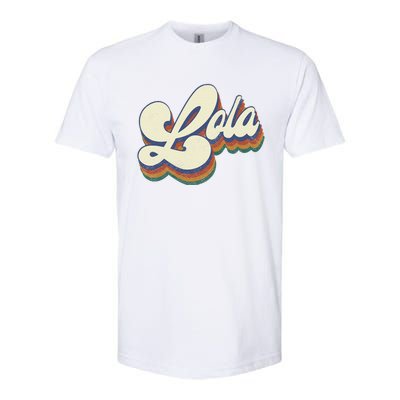 Lola Gifts For Grandma Retro Vintage Mother's Day Lola Softstyle CVC T-Shirt