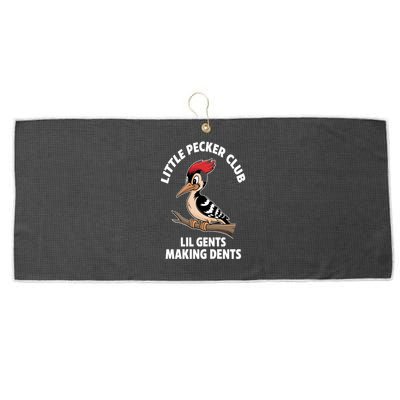 Lil Gent Funny Bird Enthusiast Club Cute Gift Large Microfiber Waffle Golf Towel