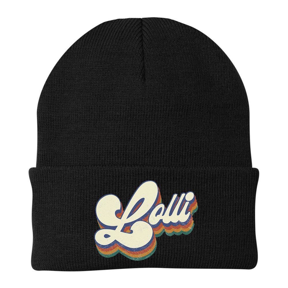 Lolli Gifts For Grandma Retro Vintage Mother's Day Lolli Beanie