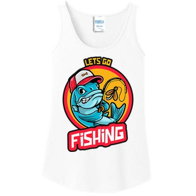 Lets Go Fishing Ladies Essential Tank