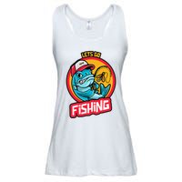 Lets Go Fishing Ladies Essential Flowy Tank