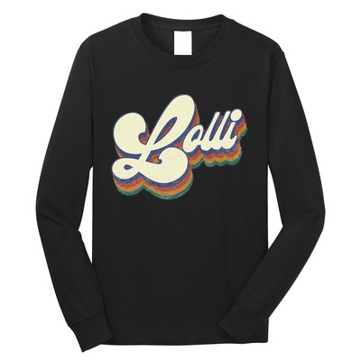 Lolli Gifts For Grandma Retro Vintage MotherS Day Lolli Long Sleeve Shirt