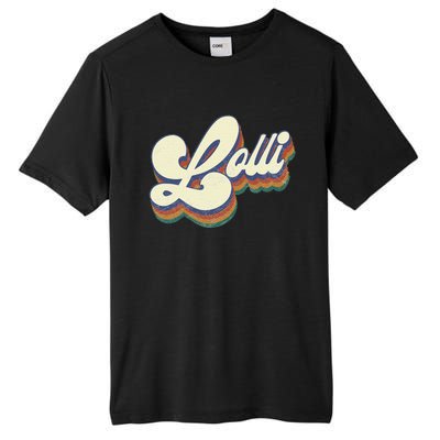 Lolli Gifts For Grandma Retro Vintage MotherS Day Lolli Tall Fusion ChromaSoft Performance T-Shirt