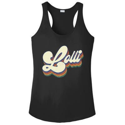 Lolli Gifts For Grandma Retro Vintage MotherS Day Lolli Ladies PosiCharge Competitor Racerback Tank