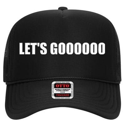 Let's Go  Funny Gamer Team Sports ESports Online Battle  High Crown Mesh Back Trucker Hat