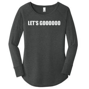 Let's Go  Funny Gamer Team Sports ESports Online Battle  Women's Perfect Tri Tunic Long Sleeve Shirt