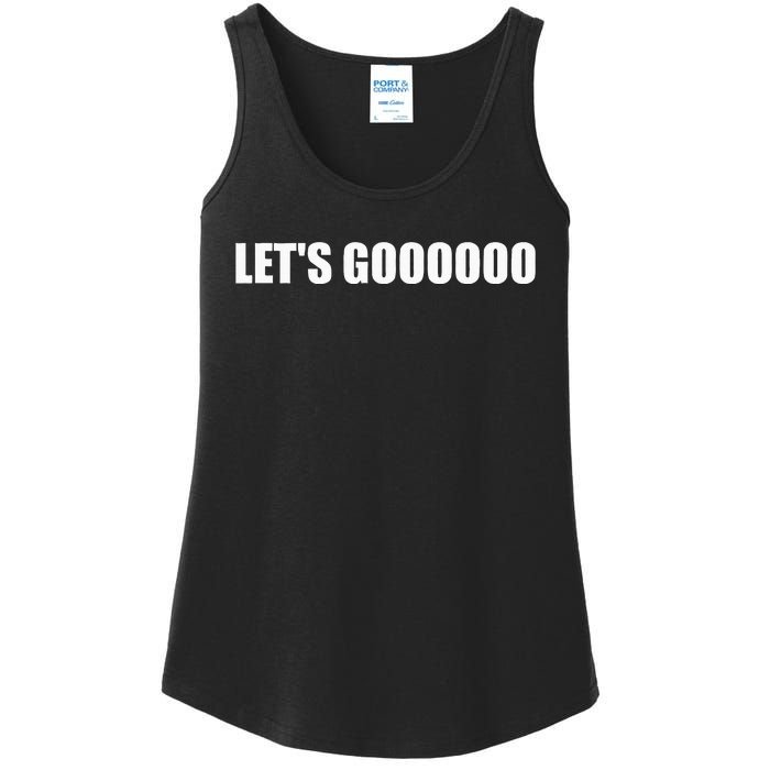 Let's Go  Funny Gamer Team Sports ESports Online Battle  Ladies Essential Tank