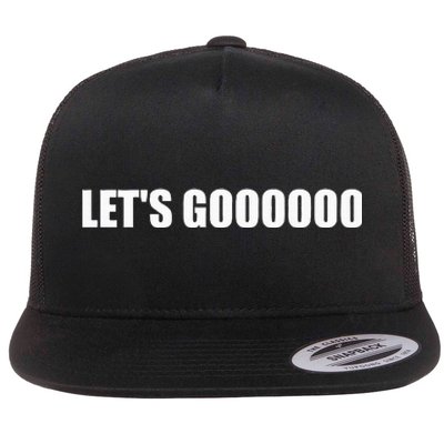 Let's Go  Funny Gamer Team Sports ESports Online Battle  Flat Bill Trucker Hat