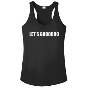 Let's Go  Funny Gamer Team Sports ESports Online Battle  Ladies PosiCharge Competitor Racerback Tank