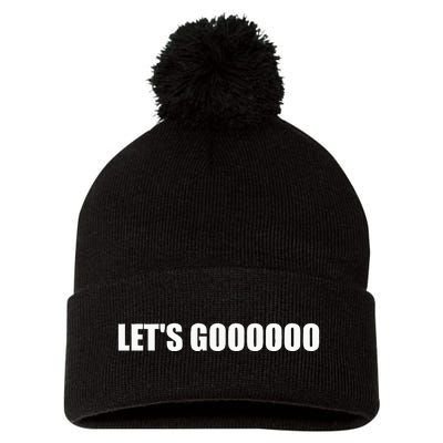 Let's Go  Funny Gamer Team Sports ESports Online Battle  Pom Pom 12in Knit Beanie