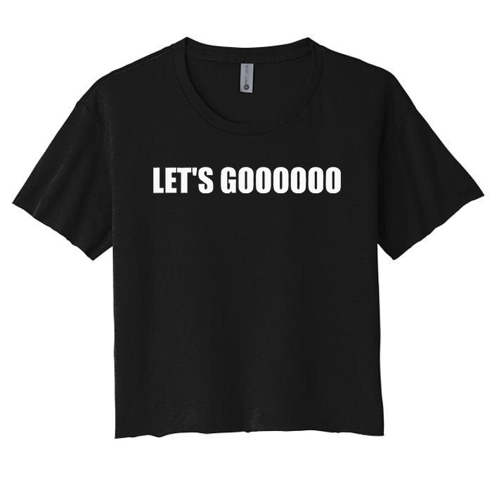 Let's Go  Funny Gamer Team Sports ESports Online Battle  Women's Crop Top Tee