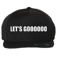 Let's Go  Funny Gamer Team Sports ESports Online Battle  Wool Snapback Cap