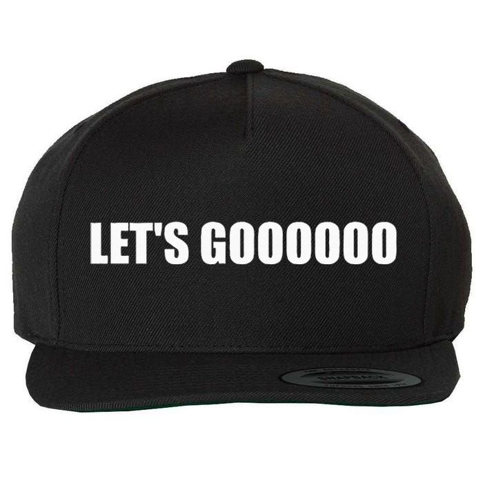 Let's Go  Funny Gamer Team Sports ESports Online Battle  Wool Snapback Cap