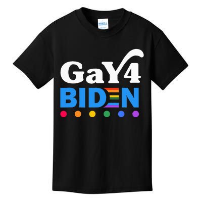 Lgbtq Gay For Biden Lgbt Biden Gay Supporter Kids T-Shirt