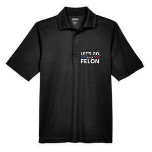 LetS Go Felon Voting For The Convicted Felon Funny 2024 Men's Origin Performance Pique Polo