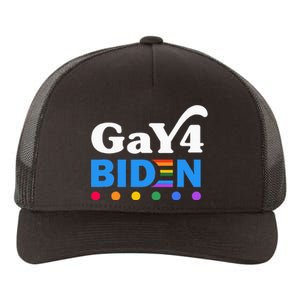 Lgbtq Gay For Biden Lgbt Biden Gay Supporter Yupoong Adult 5-Panel Trucker Hat