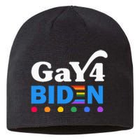 Lgbtq Gay For Biden Lgbt Biden Gay Supporter Sustainable Beanie