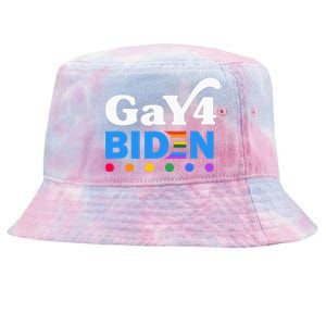 Lgbtq Gay For Biden Lgbt Biden Gay Supporter Tie-Dyed Bucket Hat