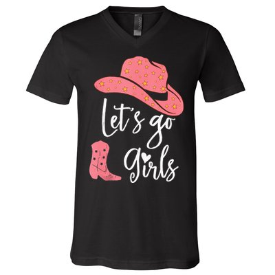 Lets Go Funny Lets Go Lets Go V-Neck T-Shirt
