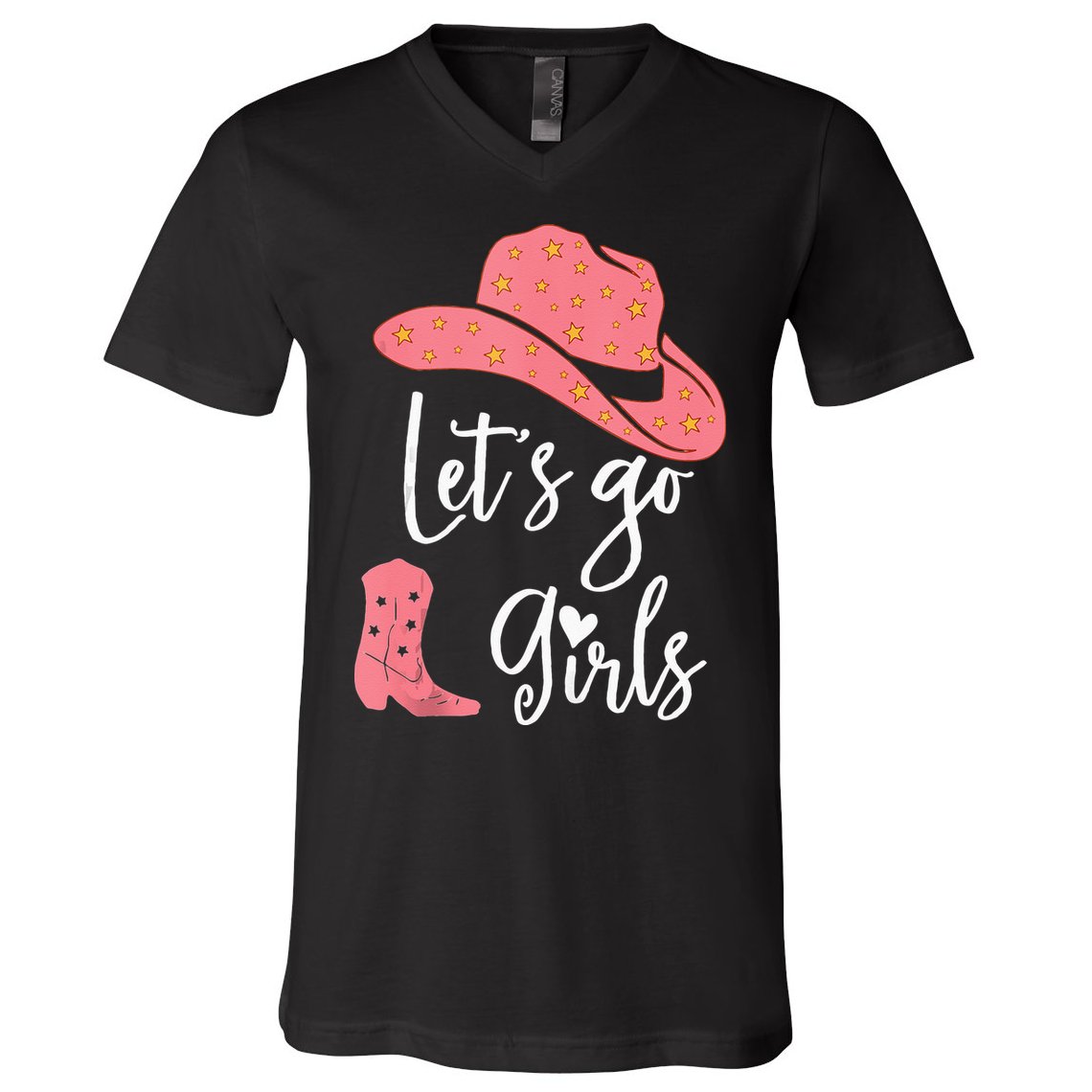 Lets Go Funny Lets Go Lets Go V-Neck T-Shirt