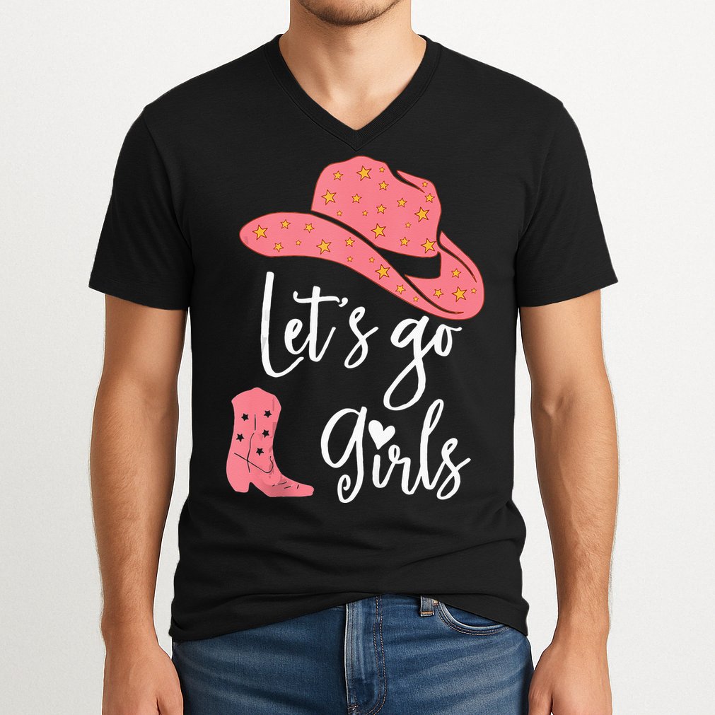 Lets Go Funny Lets Go Lets Go V-Neck T-Shirt