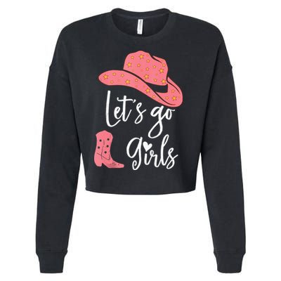 Lets Go Funny Lets Go Lets Go Cropped Pullover Crew