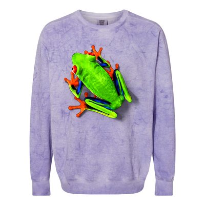 Little Green Frog Colorblast Crewneck Sweatshirt