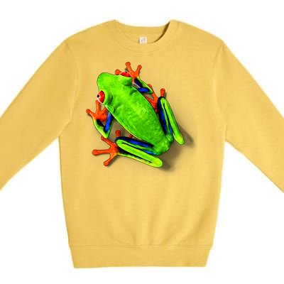 Little Green Frog Premium Crewneck Sweatshirt