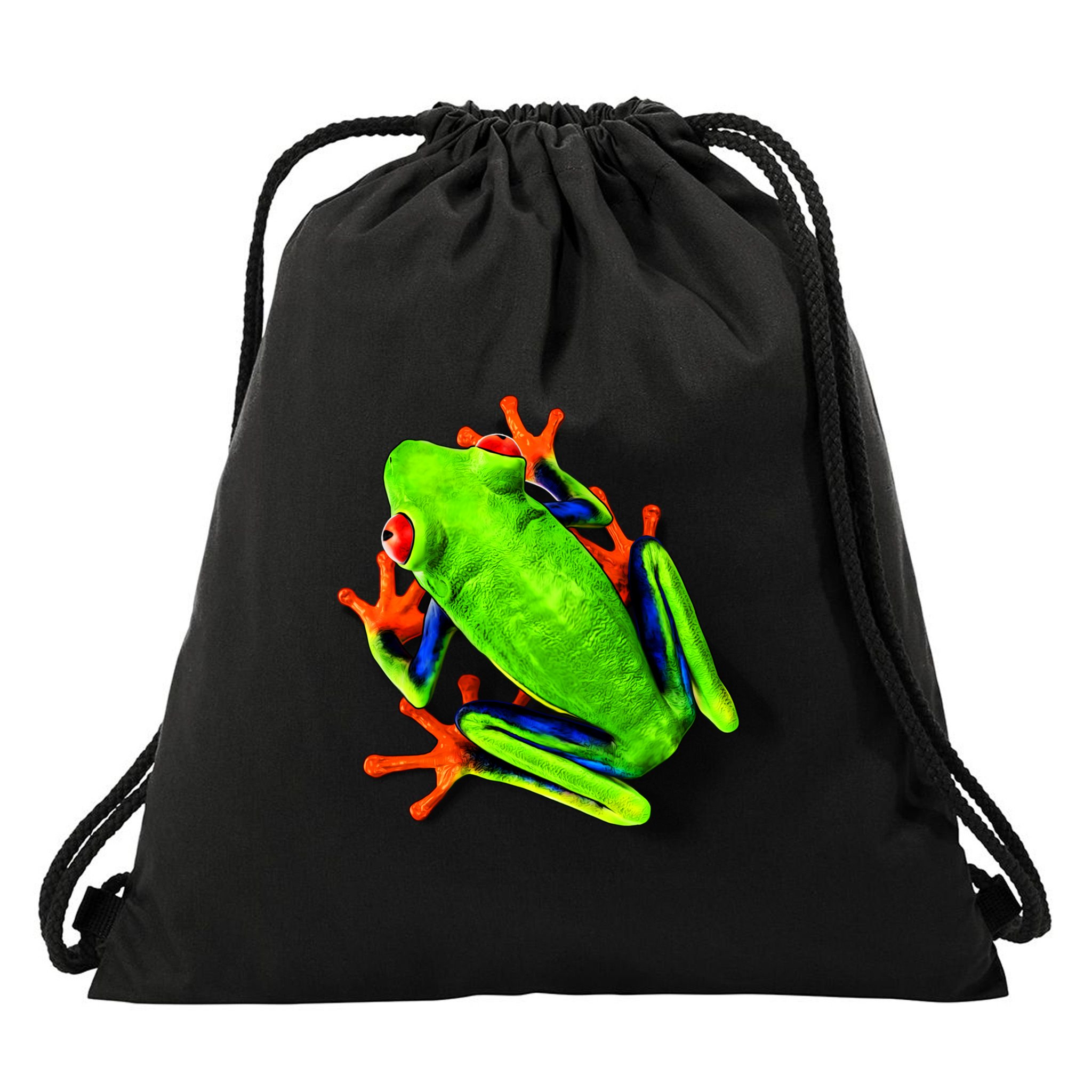 Little Green Frog Drawstring Bag