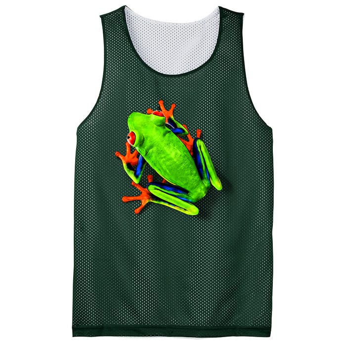 Little Green Frog Mesh Reversible Basketball Jersey Tank