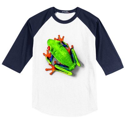 Little Green Frog Baseball Sleeve Shirt