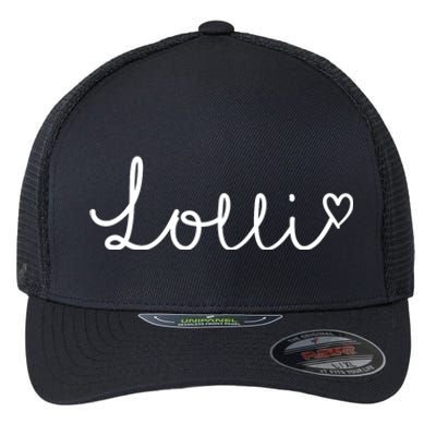 Lolli Gifts For Women Grandma Heart MotherS Day Lolli Flexfit Unipanel Trucker Cap