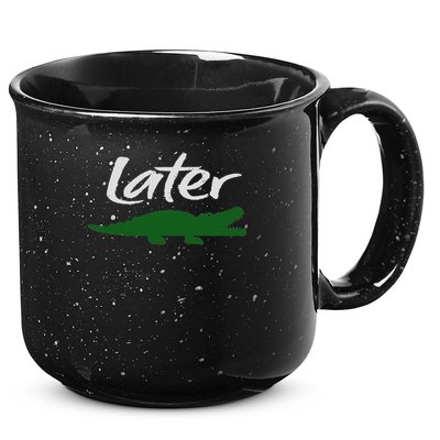 Later Gator Funny Design For Men, Women & Kids 15oz Campfire Ceramic Mug