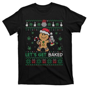 Lets Get Funny Baked Cookie Weed Ugly Xmas Sweater T-Shirt