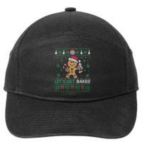 Lets Get Funny Baked Cookie Weed Ugly Xmas Sweater 7-Panel Snapback Hat