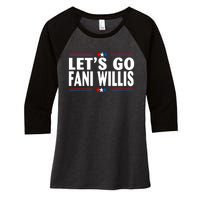 Lets Go Fani WIllis Women's Tri-Blend 3/4-Sleeve Raglan Shirt