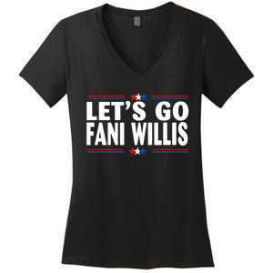 Lets Go Fani WIllis Women's V-Neck T-Shirt