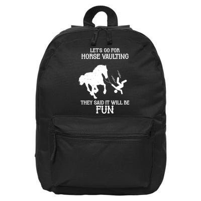 Let's Go For Horse Vaulting They Said It Will Be Fun 16 in Basic Backpack