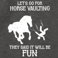 Let's Go For Horse Vaulting They Said It Will Be Fun Vector Backpack