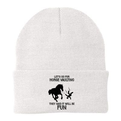 Let's Go For Horse Vaulting They Said It Will Be Fun Beanie