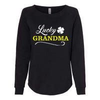 LUCKY GRANDMA Fun Family Saint Patrick's Day Holiday Womens California Wash Sweatshirt