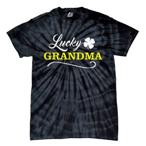 LUCKY GRANDMA Fun Family Saint Patrick's Day Holiday Tie-Dye T-Shirt