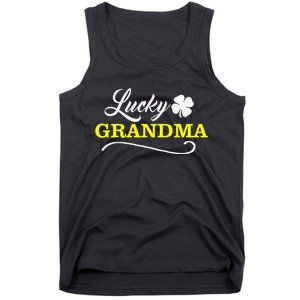 LUCKY GRANDMA Fun Family Saint Patrick's Day Holiday Tank Top