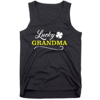 LUCKY GRANDMA Fun Family Saint Patrick's Day Holiday Tank Top