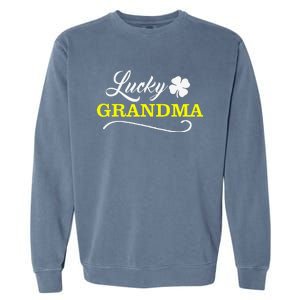 LUCKY GRANDMA Fun Family Saint Patrick's Day Holiday Garment-Dyed Sweatshirt