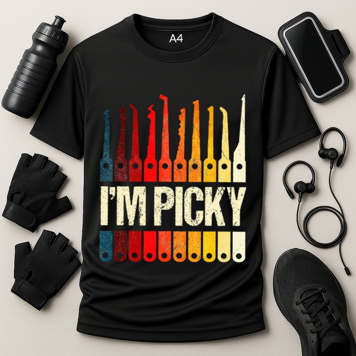 Locksmith Gifts Funny IM Picky Lock Picking Tools Cooling Performance Crew T-Shirt